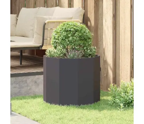 Puķu Kaste Melna 60 X 60 X 50 Cm Tērauds Vidaxl