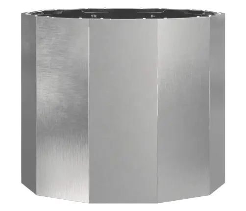 Puķu Kaste Sudraba 60 X 60 X 50 Cm Nerūsējošs Tērauds Vidaxl