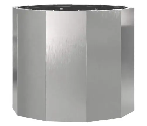 Puķu Kaste Sudraba 60 X 60 X 50 Cm Nerūsējošs Tērauds Vidaxl