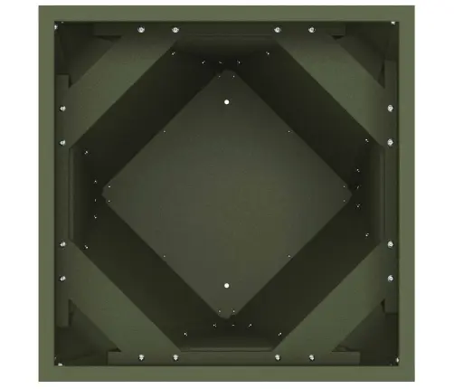 Puķu Kaste 2 Pcs Olīvu Zaļš 30 X 30 X 75 Cm Tērauds Vidaxl