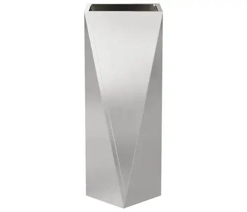 Puķu Kaste 2 Pcs Sudraba 30 X 30 X 75 Cm Nerūsējošs Tērauds Vidaxl