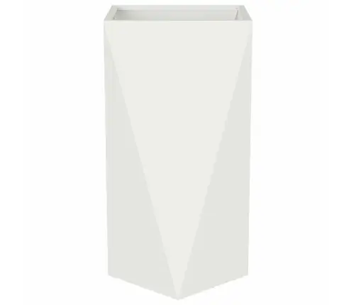 Puķu Kaste Balts 40 X 40 X 75 Cm Tērauds Vidaxl