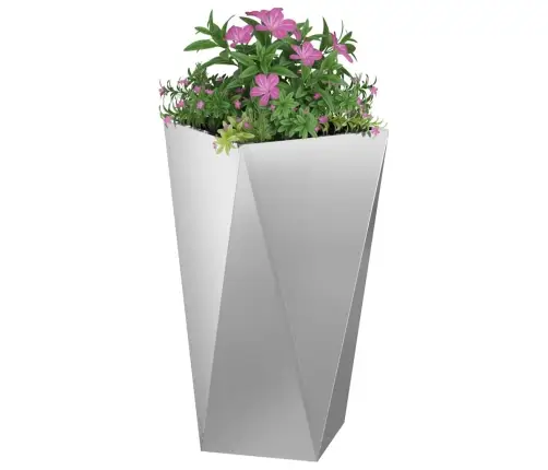 Lovelis Sidabro 40 X 40 X 75 Cm Cinkuota Plienas