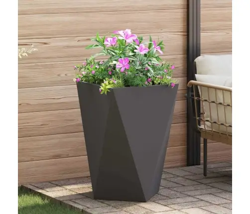 Puķu Kaste 2 Pcs Melna 50 X 50 X 75 Cm Tērauds Vidaxl