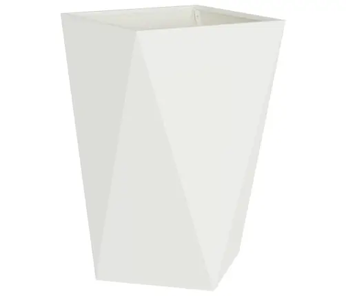 Puķu Kaste Balts 50 X 50 X 75 Cm Tērauds Vidaxl