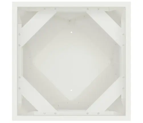 Puķu Kaste Balts 50 X 50 X 75 Cm Tērauds Vidaxl