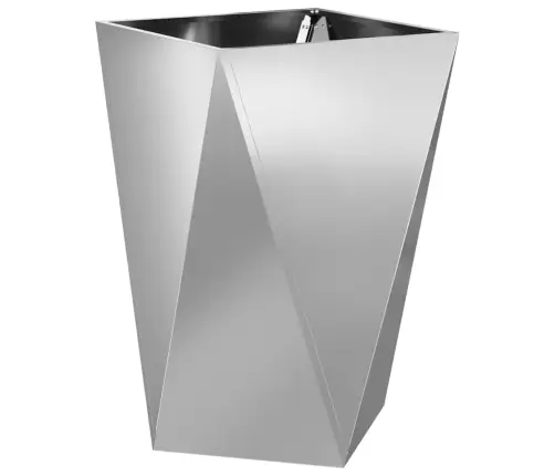 Taimekast 2 Pcs Hõbedane 50 X 50 X 75 Cm Tsinkteras