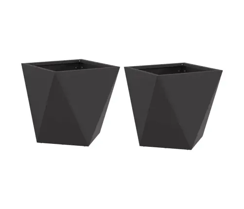 Taimekast 2 Pcs Must 30 X 30 X 30 Cm Teras