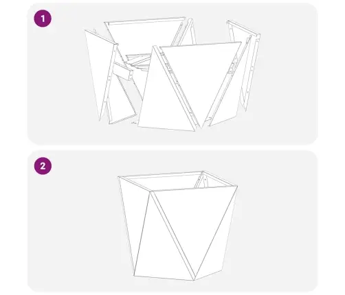 Taimekast 2 Pcs Antratsiit 30 X 30 X 30 Cm Teras
