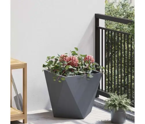 Puķu Kaste Antracīts 40 X 40 X 40 Cm Tērauds Vidaxl