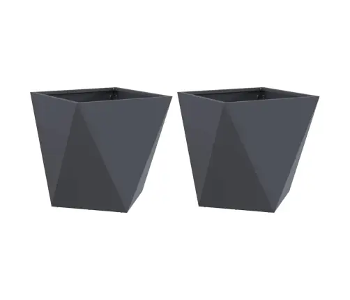 Lovelis 2 Pcs Antracitas 40 X 40 X 40 Cm Plienas