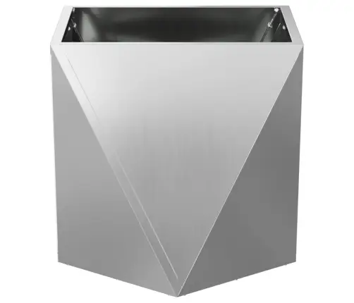 Lovelis 2 Pcs Sidabro 40 X 40 X 40 Cm Cinkuota Plienas