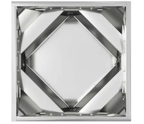 Lovelis 2 Pcs Sidabro 40 X 40 X 40 Cm Cinkuota Plienas