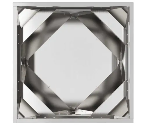 Puķu Kaste Sudraba 50 X 50 X 50 Cm Nerūsējošs Tērauds Vidaxl