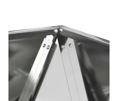 Lovelis 2 Pcs Sidabro 50 X 50 X 50 Cm Cinkuota Plienas