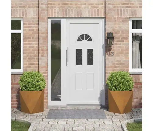 Puķu Kaste 2 Pcs Rūsa 50 X 50 X 50 Cm Novecināts Tērauds Vidaxl