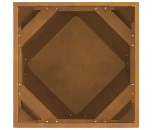 Puķu Kaste 2 Pcs Rūsa 50 X 50 X 50 Cm Novecināts Tērauds Vidaxl