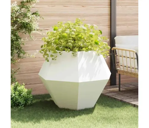 Puķu Kaste 2 Pcs Balts 100 X 100 X 80 Cm Tērauds Vidaxl