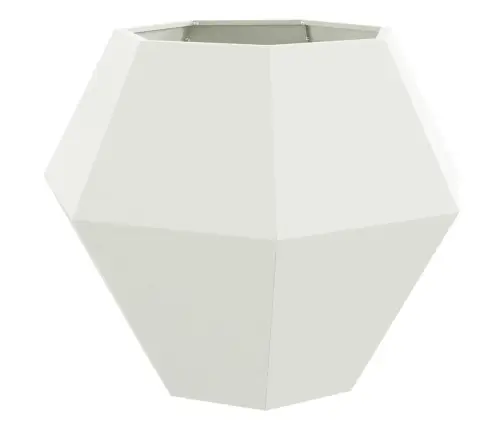 Puķu Kaste 2 Pcs Balts 100 X 100 X 80 Cm Tērauds Vidaxl