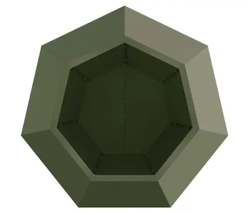 Taimekast Küpset Roheline 75 X 75 X 60 Cm Teras