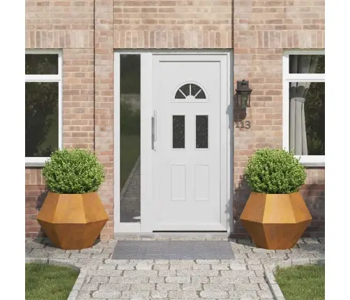 Puķu Kaste 2 Pcs Rūsa 75 X 75 X 60 Cm Novecināts Tērauds Vidaxl