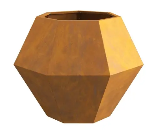 Puķu Kaste 2 Pcs Rūsa 75 X 75 X 60 Cm Novecināts Tērauds Vidaxl