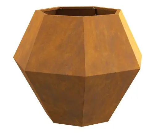 Puķu Kaste 2 Pcs Rūsa 75 X 75 X 60 Cm Novecināts Tērauds Vidaxl