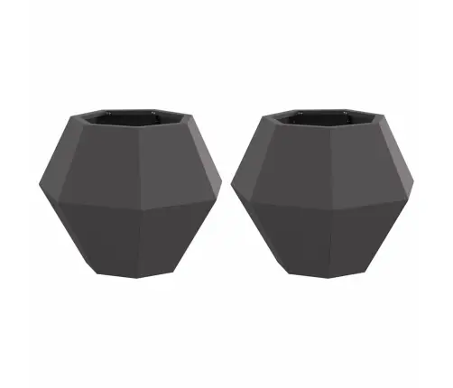 Lovelis 2 Pcs Juoda 50 X 50 X 40 Cm Plienas