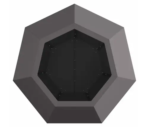 Lovelis 2 Pcs Juoda 50 X 50 X 40 Cm Plienas