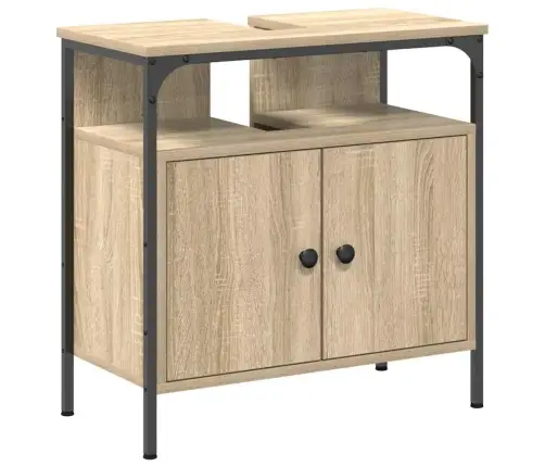 Vannas Istabas Mēbeļu Komplekts Ar Plauktu 4 Pcs Sonomas Ozola Vidaxl