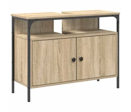 Vonios Baldų Rinkinys 4 Pcs Sonoma Ąžuolas 33 X 33 X 185.5 Cm Vonios Baldų Rinkinys 4 Pcs Sonoma Ąžuolas 33 X 33 X 185.5 Cm