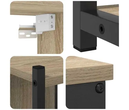 Vannas Istabas Mēbeļu Komplekts 4 Pcs Sonomas Ozola Vidējs Vidaxl