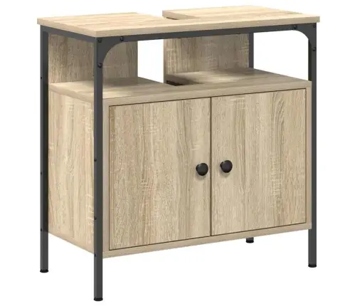 Vannas Istabas Mēbeļu Komplekts Ar Plauktu 3 Pcs Sonomas Ozola Vidaxl