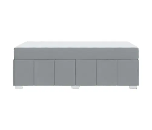 Gultas Rāmis Gaiši Pelēka 80 X 200 Cm Audums Vidaxl