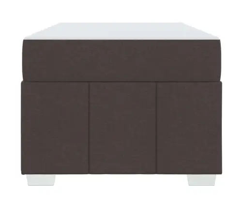 Gultas Rāmis Tumši Brūna 80 X 200 Cm Audums Vidaxl