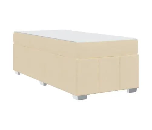 Voodi Raam Madratsiga Cream 80 X 200 Cm Kangas