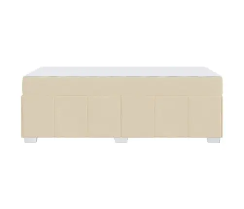 Voodi Raam Madratsiga Cream 80 X 200 Cm Kangas