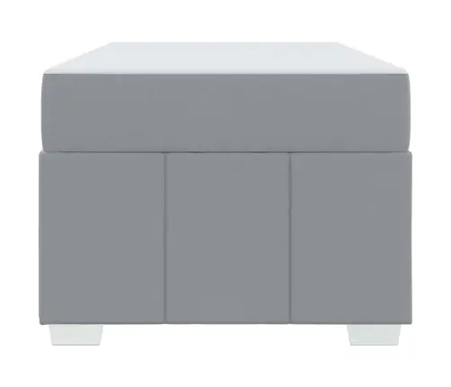 Lovos Rėmas Su Čiužiniu Šviesiai Pilka 90 X 190 Cm Audinys