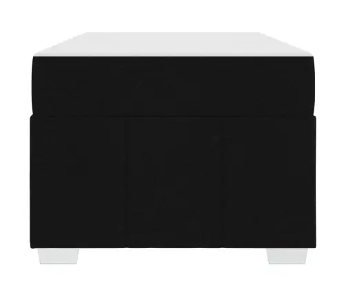 Gultas Rāmis Melna 90 X 200 Cm Audums Vidaxl