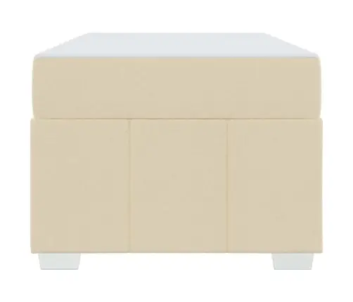 Voodi Raam Madratsiga Cream 120 X 190 Cm Kangas