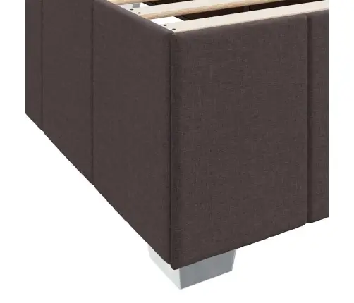 Lovos Rėmas Su Čiužiniu Tamsiai Ruda 120 X 200 Cm Audinys