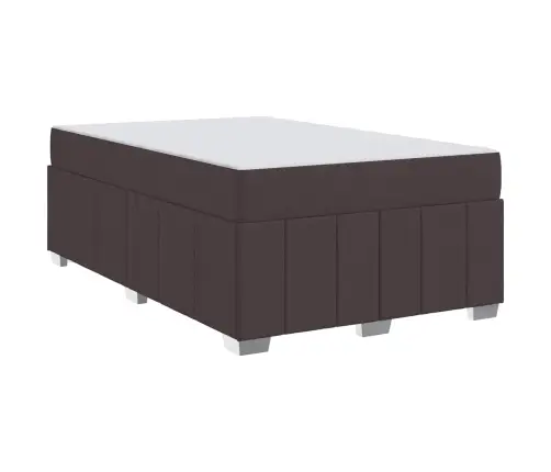 Lovos Rėmas Su Čiužiniu Tamsiai Rudas 120 X 200 Cm Audinys