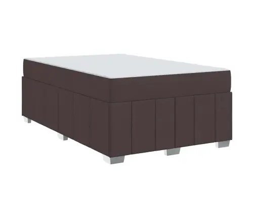 Lovos Rėmas Su Čiužiniu Tamsiai Ruda 120 X 200 Cm Audinys
