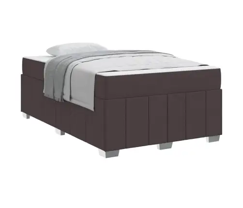 Lovos Rėmas Su Čiužiniu Tamsiai Rudas 120 X 200 Cm Audinys