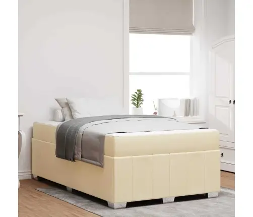 Gultas Rāmis Krēmkrāsa 120 X 200 Cm Audums Vidaxl Gultas Rāmis Krēmkrāsa 120 X 200 Cm Audums Vidaxl