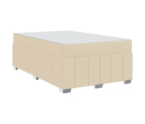 Gultas Rāmis Krēmkrāsa 120 X 200 Cm Audums Vidaxl Gultas Rāmis Krēmkrāsa 120 X 200 Cm Audums Vidaxl