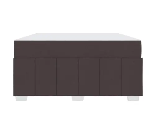 Voodi Raam Madratsiga Tumepruun 140 X 200 Cm Kangas