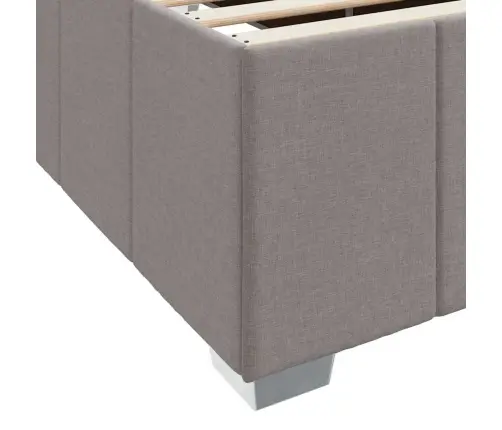 Lovos Rėmas Su Čiužiniu Taupe 140 X 200 Cm Audinys