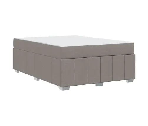 Lovos Rėmas Su Čiužiniu Taupe 140 X 200 Cm Audinys