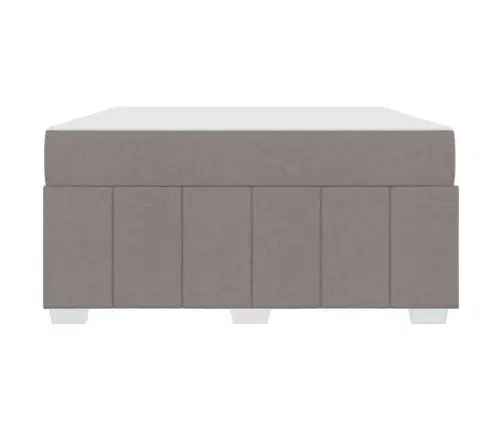 Lovos Rėmas Su Čiužiniu Taupe 140 X 200 Cm Audinys